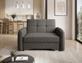 Canapea extensibila 1 loc, ELTAP, Laine, 102x109x84 cm, lemn/poliester, gri inchis