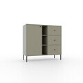 Comoda ADRK, Tili 1D 3S 3P, 100.2x40.8x95 cm, PAL laminat, verde eucalipt