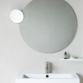 Oglinda cosmetica, Brabantia, MindSet, 20.4x7.8x20.4 cm, factor marire x 5, polipropilena/sticla, alb
