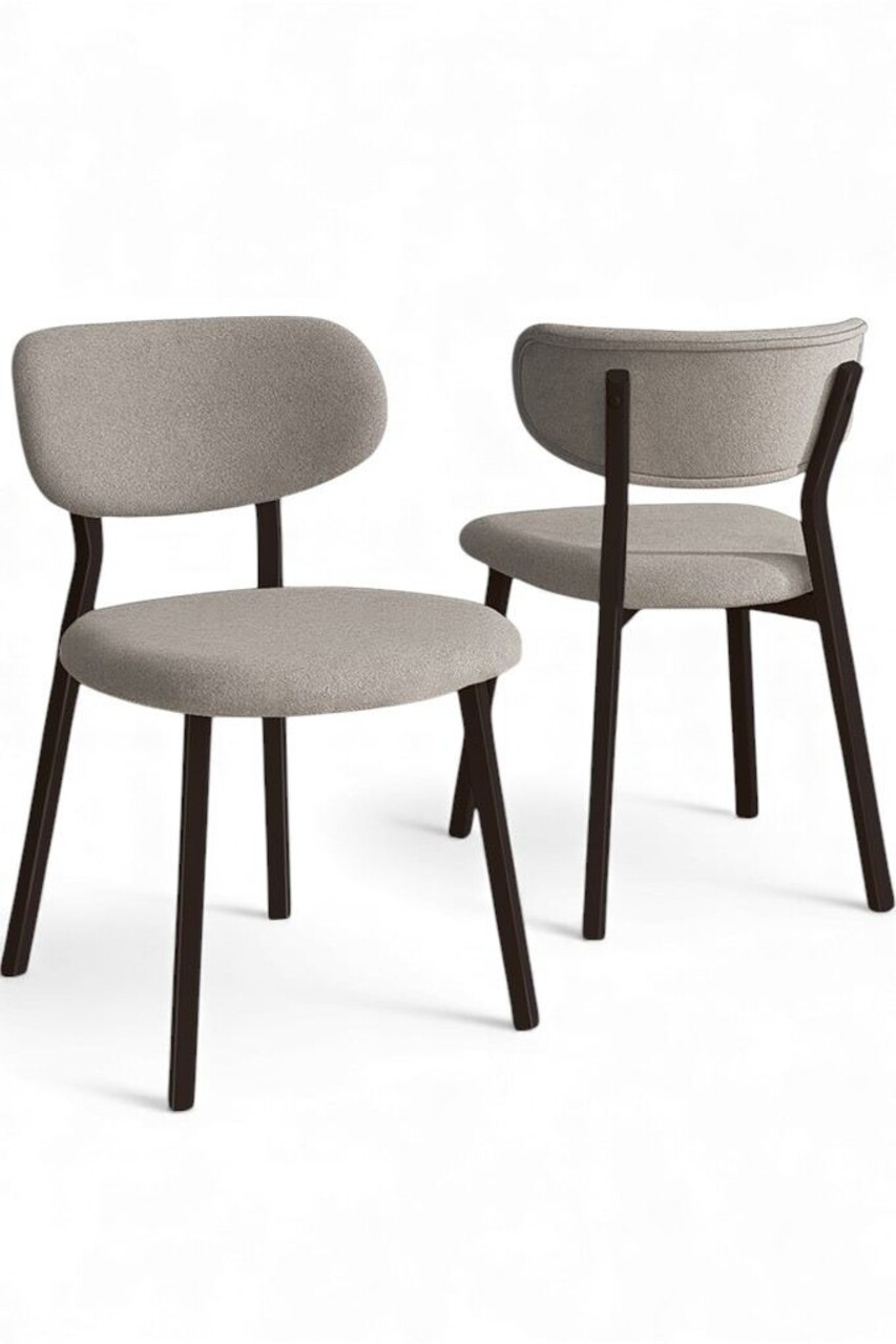 Set scaune 6 piese, Hanah Home, Toldy, Gri/Maro - view 2