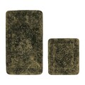 Set covorase de baie 2 piese, Alanur Home, COTTONKT000187, Bumbac, Verde