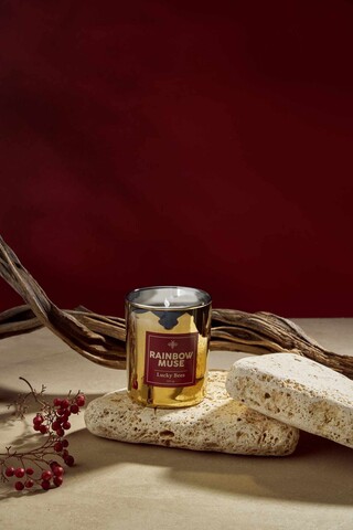 Lumanare, gold rainbow muse bardak, Auriu