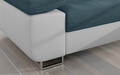 Coltar extensibil dreapta 4 locuri ELTAP, Armd-45, Armando, 289x203x85 cm, lemn/poliester, albastru/alb