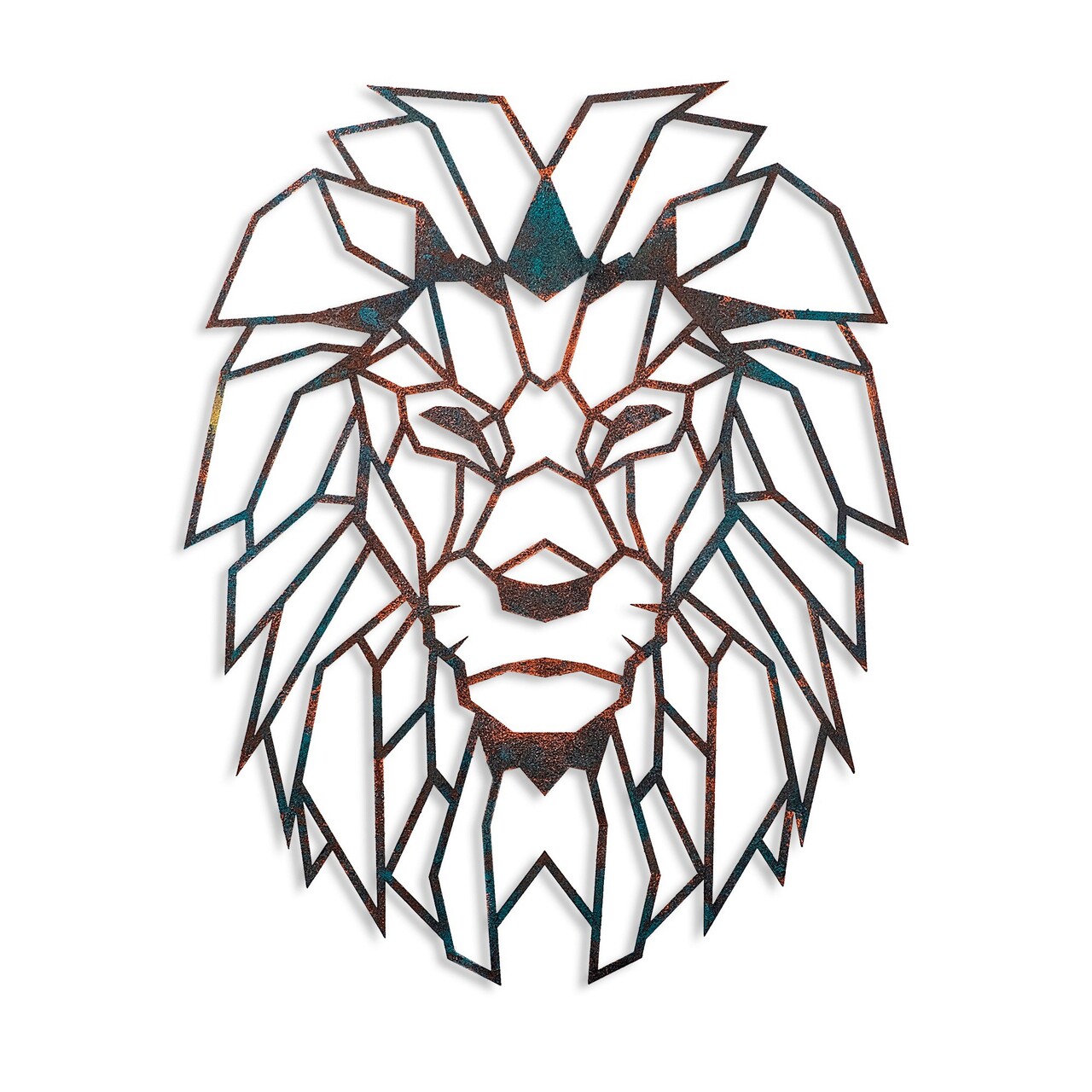 Decoratiune de perete, Lion, 40 x 50 cm, Multicolor - imagine 6
