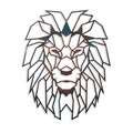 Decoratiune de perete, Lion, Metal, 40 x 50 cm, Multicolor