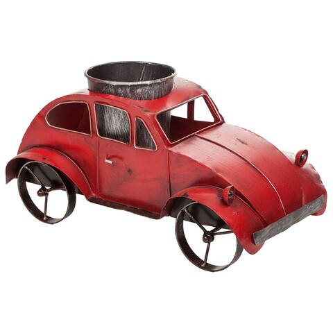 Ghiveci, Red Car, Creaciones Meng, 36x18x18 cm, fier