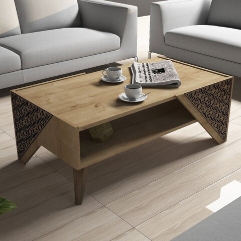 Coltar extensibil Toledo, 226x145x79 cm, 2 lazi depozitare, Reversibil, Maro/Crem Bedora
