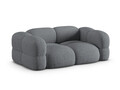 Canapea 3 locuri, Loretto, Cosmopolitan Design, 210x100x68 cm, tesatura structurata, gri