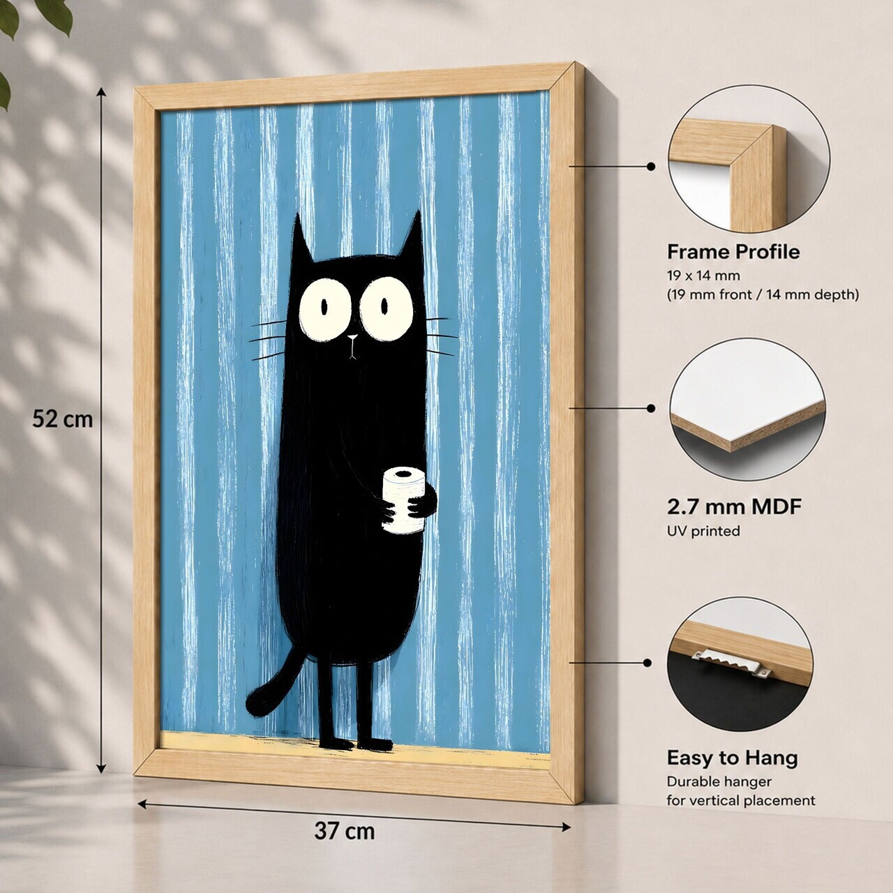 Tablou decorativ, 3752AACT-062, Fundal: 100% MDF (Grosime: 2,7 mm) Vopsire: Imprimare UV, Multicolor — imaginea 2
