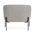 Fotoliu Claudine, Bizzotto, 78 x 74 x 73 cm, otel/poliester Boucle, gri