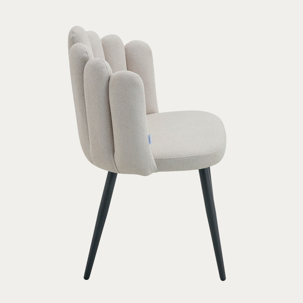 Scaun Aula Pro, Homla, 56x55x86 cm, metal/poliester, bej — imaginea 4