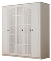 Dulap pentru haine, Rabi, Rb-017, 175x210x52 cm, Alb mat