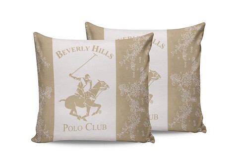 Set 2 fete de perna, 60×60 cm, 100% bumbac ranforce, Beverly Hills Polo Club, BHPC 013, crem (crem)