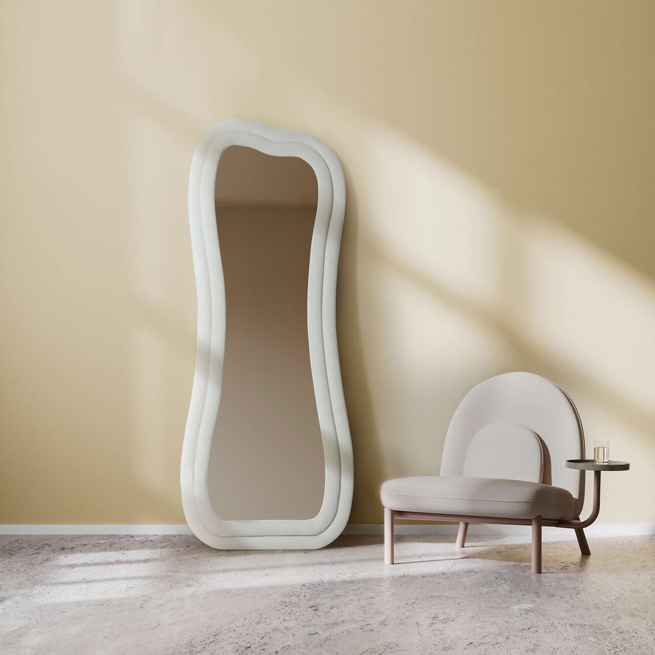 Oglinda Cheval Hanah Home Sun 65x170 cm MDF  Crem