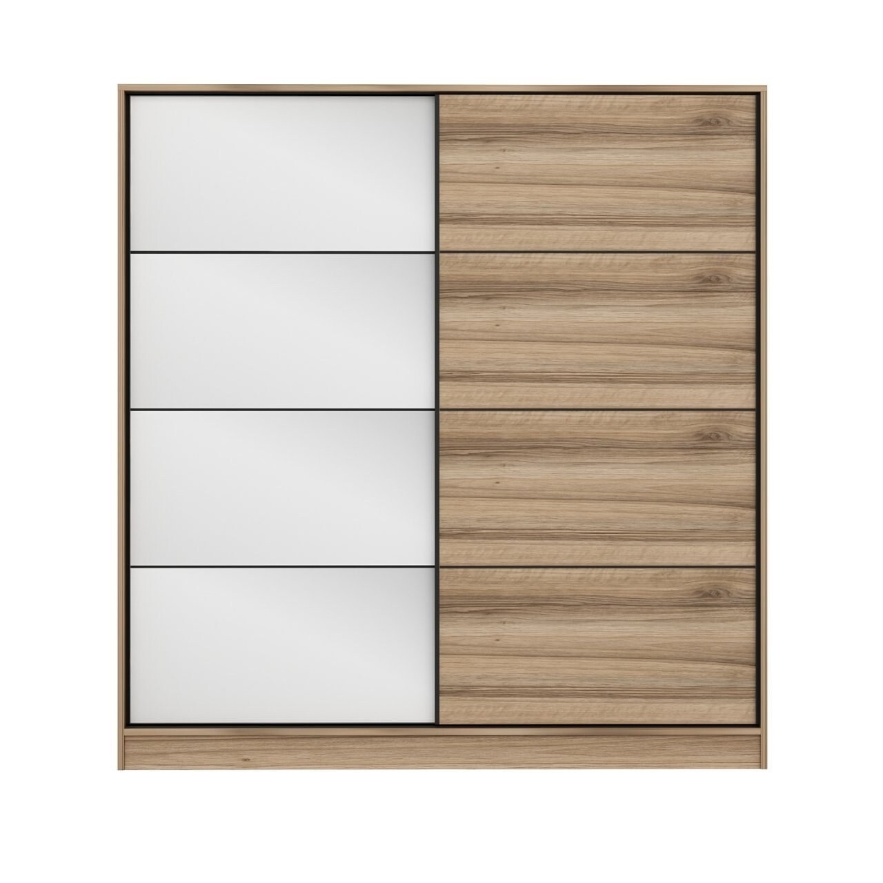Dulap pentru haine, Minerva, Kale, 220x210x52 cm, PAL, Iată-l - 2 | YEO
