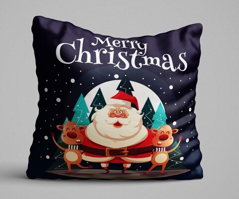 Perna decorativa, Christmas Decoration KRLNTXMAS-15, 43×43 cm, policoton, multicolor