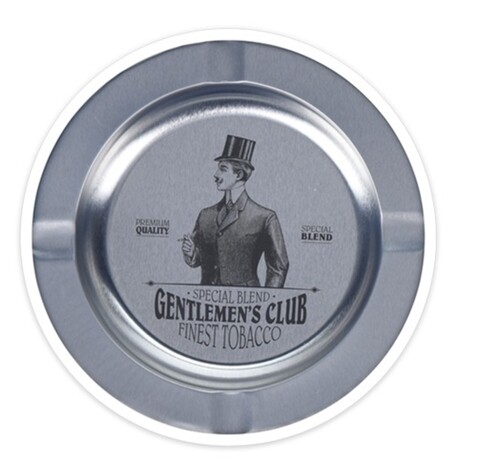 Poza Scrumiera Gentlemen's club, Ã˜14 cm, metal, argintiu