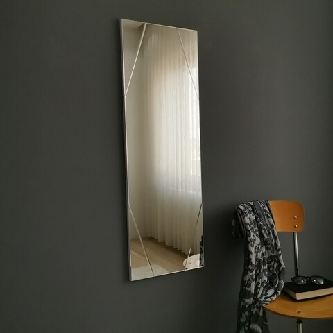 Oglinda decorativa A320D, Neostill, 35 x 105 cm, argintiu mezoni.ro