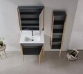 Dulap de baie cu chiuvetă, Hanah Home, Ricato 80, Maro