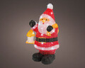 Decoratiune luminoasa de exterior Santa, Lumineo, 40 LED-uri, 24x20x46 cm, multicolor