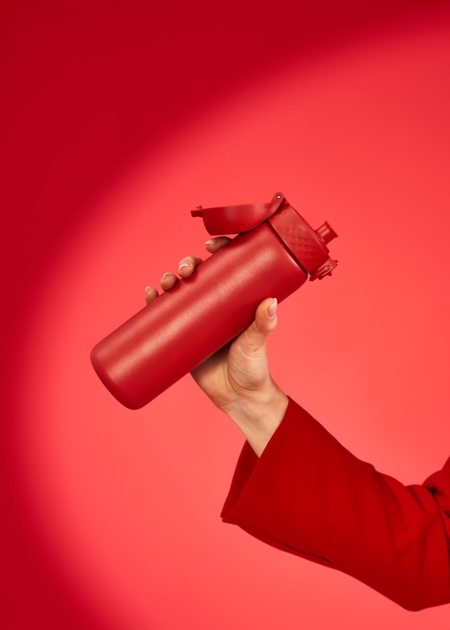 Sticla apa Slim, inox, 500ml, Red - Ion8 - imagine 5