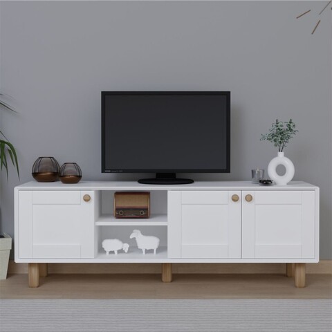 Comoda TV, Miwood, Bohemian 1600-70, Alb