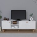 Comoda TV, Miwood, Bohemian 1600-70, Alb