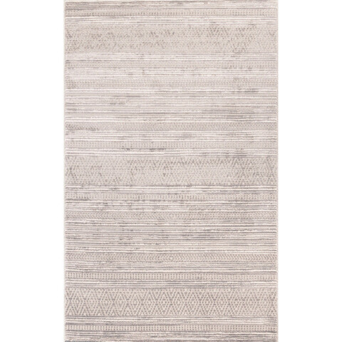 Covor de hol, Motto 4480, 80x150 cm, Polipropilena, Gri / Bej / Maro