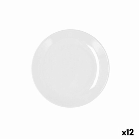 Set 12 farfurii pentru desert, bidasoa, glacial, Ø 19 cm, ceramica, alb