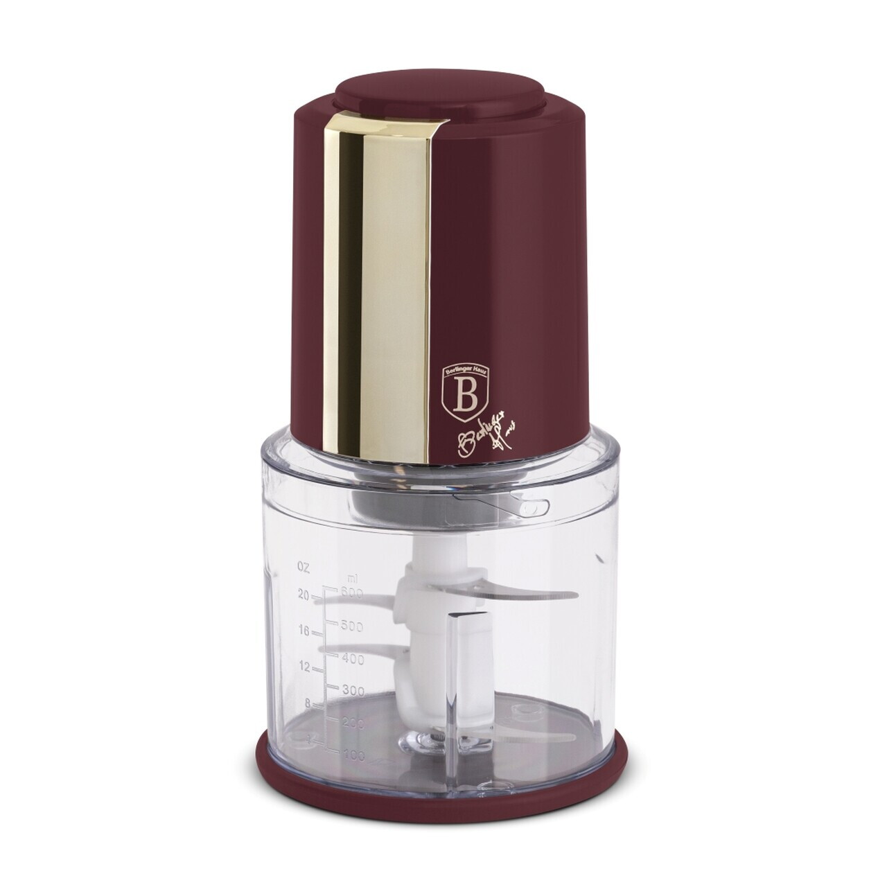 Tocator 2 in 1 Berlinger Haus, Leonardo, 600 ml, plastic, visiniu mat/transparent - imagine 4