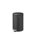 Cos de gunoi cu pedala, Brabantia, NewIcon Mineral Infinite Grey, 12 L, 33.8x25.1x41.1 cm, otel, gri