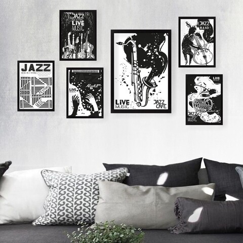 Set 6 tablouri decorative, SET_075, Lulu, 24×29 cm/24×44 cm, plastic 24x29