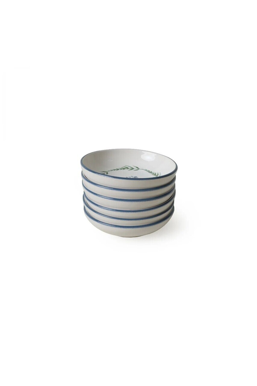 Set boluri pentru sos, Hermia, 275KRM2012, Ceramica, Alb / Bleumarin / Verde - view 6