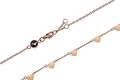 Bratara, Emily Westwood, Rose Gold Multi Heart, inox, auriu
