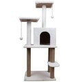 Casă pentru pisici, Paws & Whiskers, Calista, MATERIAL TEXTIL WELSOFT, Alb