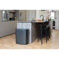 Cos de gunoi cu soft touch, Brabantia, Bo Touch, 60 L, 31.2x54.5x65.6 cm, otel, gri inchis