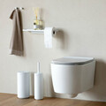 Suport role rezerva hartie igienica, Brabantia, MindSet, 15.1x13.7x30 cm, otel, Alb
