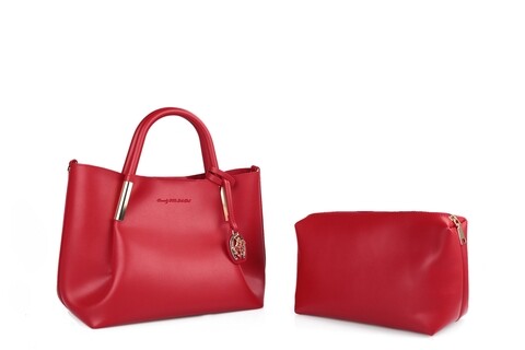 Geanta beverly hills polo club, 701, piele ecologica, rosu