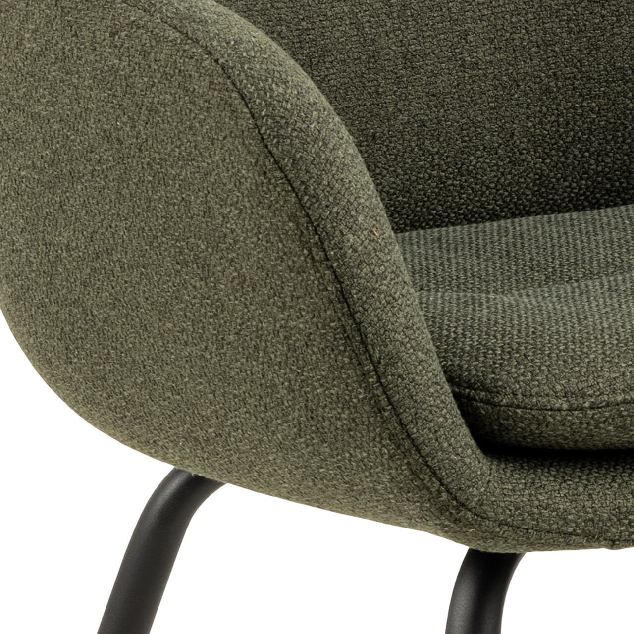 Scaun Dora, Actona, 58x59x84 cm, tesatura structurata/otel, verde - view 2