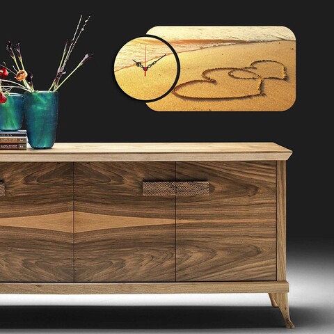 Set ceas si tablou decorativ, yms-21, mdf , dimensiune: 68 x 32 cm, multicolor