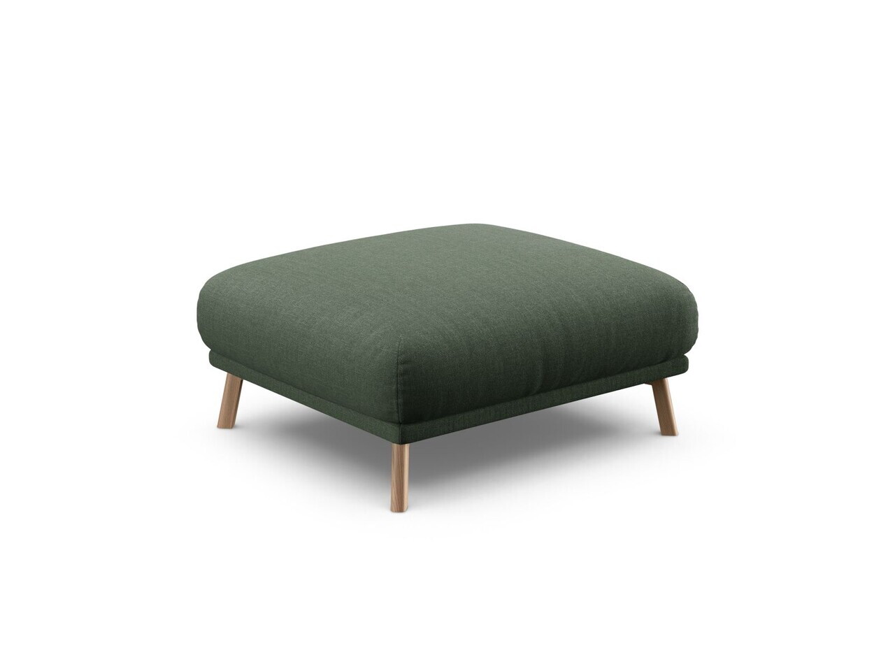 Taburet, Naomi, Micadoni Home, 85x85x41 cm, tesatura structurata, verde muschi — imaginea 4