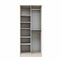 Dulap pentru haine, Hanah Home, BA258, 90x210x57.5 cm, Gresie