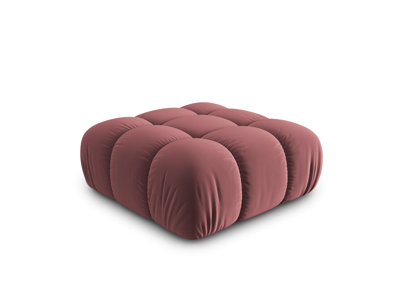 Taburet, Bellis-51, Micadoni Home, 94x94x43 cm, catifea, roz