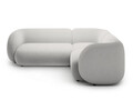 Coltar dreapta 4 locuri, Kate, Micadoni, 252x220x76 cm, catifea, gri deschis