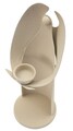 Suport lumanare Dune Angel, Mauro Ferretti, 12.5x10x30 cm, fier, crem