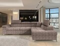 Coltar extensibil dreapta 4 locuri ELTAP, RT-20AMO, Eridano, 275x202x88 cm, lemn/poliester, maro