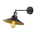 Aplica de perete, Saglam - 3741, Opviq, 25 x 40 x 20 cm, 1 x E27, 40W, negru/auriu