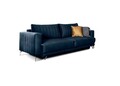 Canapea extensibila 4 locuri ELTAP, SO-ELI-40LO, Elise, 250x95x90 cm, lemn/poliester, albastru inchis