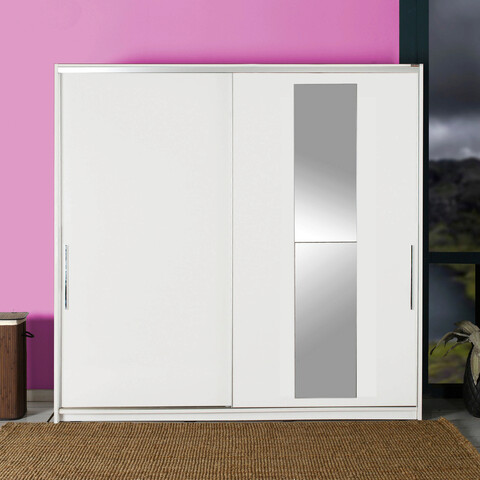 Dulap pentru haine, Adore, SWD-720-BB-3, 210x207x60 cm, PAL, Alb 210x207x60 imagine 2022