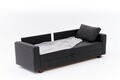 Canapea extensibila 3 locuri, Balcab Home, 825BLC5247, Lemn / MDF / PAL, Antracit